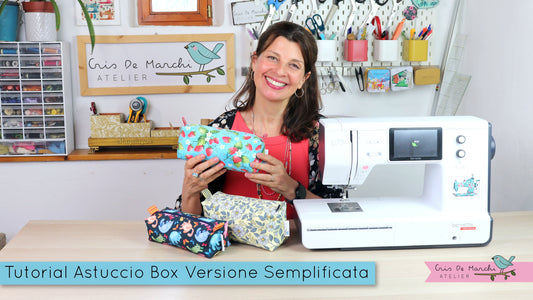 Astuccio Box (versione semplificata) - Video Tutorial di Cucito Creativo