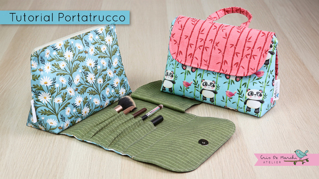 Portatrucco con scomparti esterni - Video Tutorial di Cucito Creativo