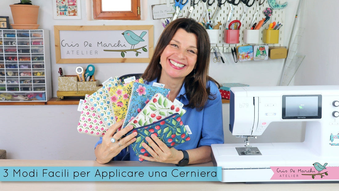 3 Modi Facili per Applicare una Cerniera - Video Tutorial di Cucito Creativo