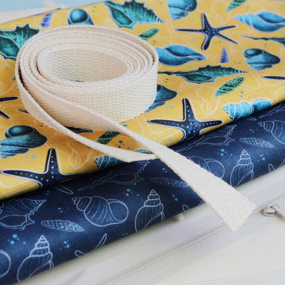 Kit Completo - Borsa Mare con Fodera e Cerniera Incassata