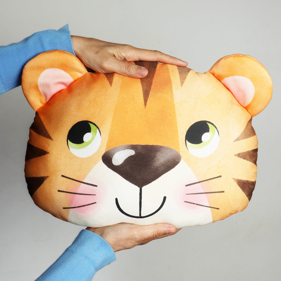 Pannello di stoffa "I Paffutelli", cuscino TIGRE da tagliare, cucire e imbottire